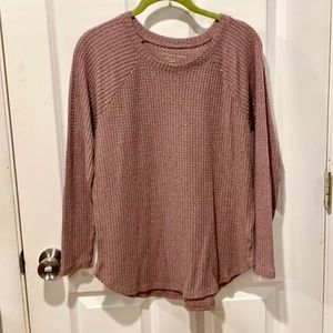 AE Soft + Sexy Plush Waffle Knit Top